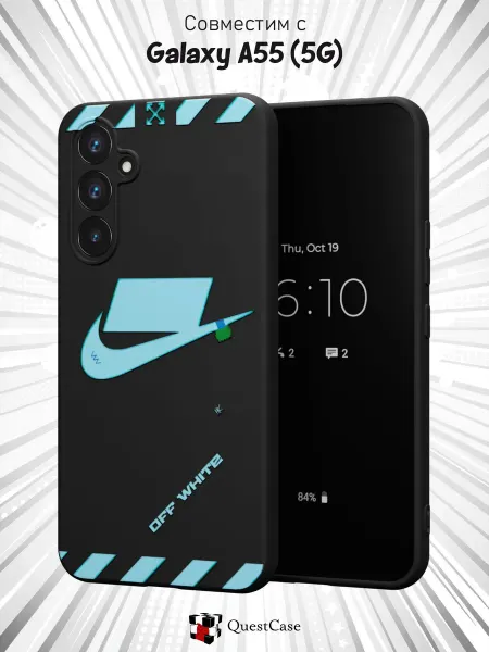QuestCase Чехол на Samsung Galaxy A55 (5G) с принтом Найк
