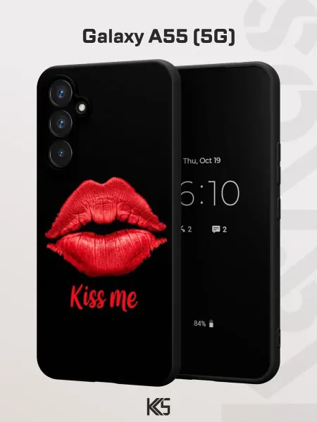 Варибрус Чехол на Samsung A55 (5G) с принтом Kiss Me