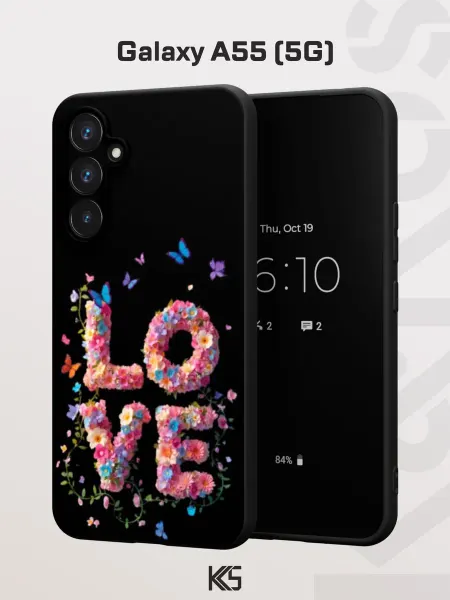 Варибрус Чехол на Samsung A55 (5G) с принтом Яркое LOVE