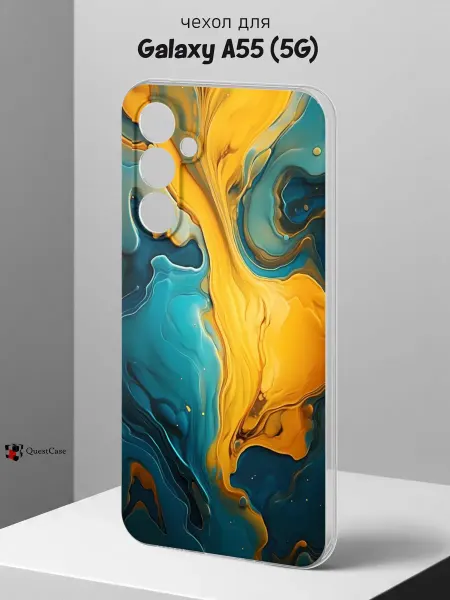 QuestCase Чехол на Samsung A55 (5G) с принтом Абстракция