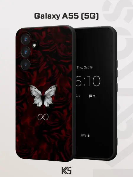 Варибрус Чехол на Samsung A55 (5G) с принтом Бабочка