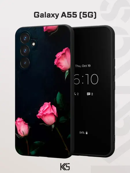 Варибрус Чехол на Samsung A55 (5G) с принтом Бутоны роз