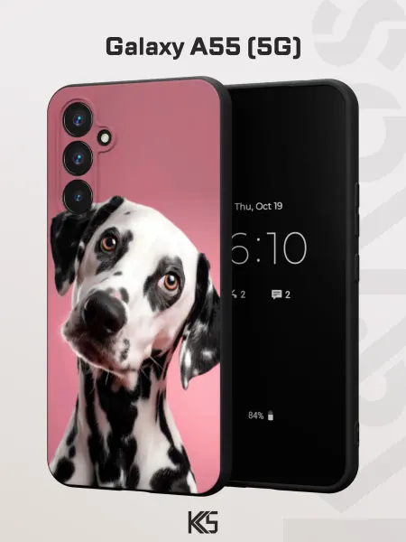Варибрус Чехол на Samsung A55 (5G) с принтом Далматинец