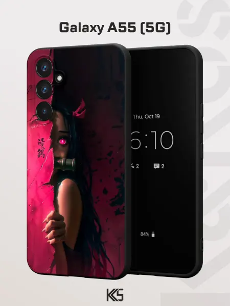 Варибрус Чехол на Samsung A55 (5G) с принтом Незуко Камадо
