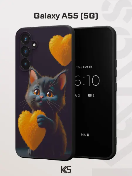 Варибрус Чехол на Samsung A55 (5G) с принтом Котики