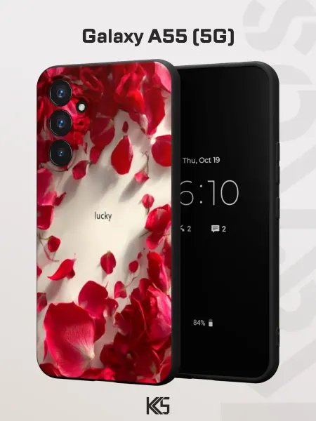 Варибрус Чехол на Samsung A55 (5G) с принтом Лепестки роз
