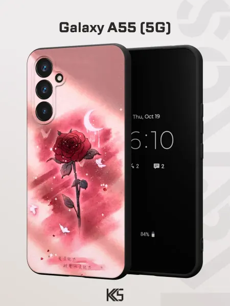 Варибрус Чехол на Samsung A55 (5G) с принтом Роза