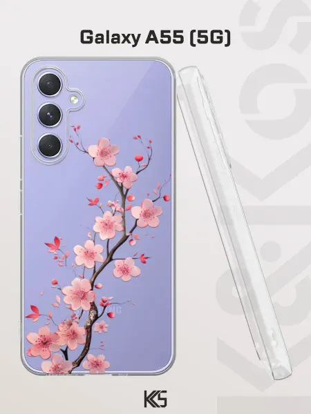 Варибрус Чехол на Samsung A55 (5G) с принтом Сакура