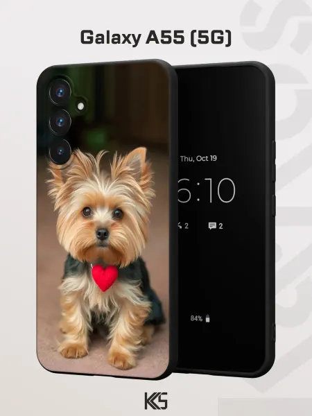 Варибрус Чехол на Samsung A55 (5G) с принтом Собачка