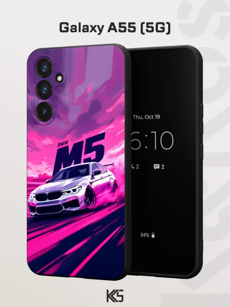 Варибрус Чехол на Samsung A55 (5G) с принтом БМВ М5