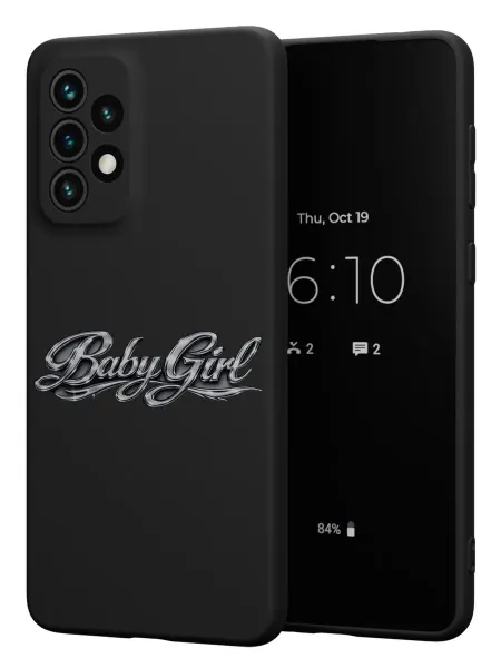 FACTORIA Чехол на Samsung A73 5G с принтом Надпись Baby Girl
