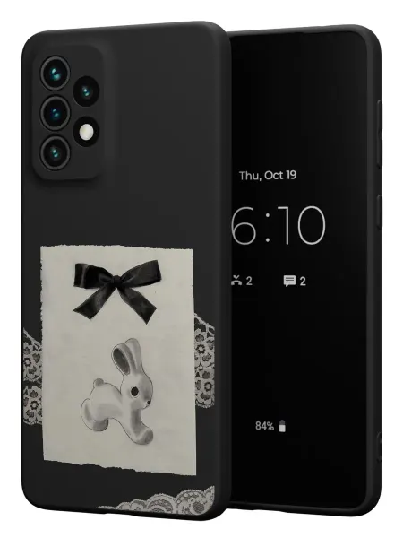 FACTORIA Чехол на Samsung A73 5G с принтом Зайчик пинтерест