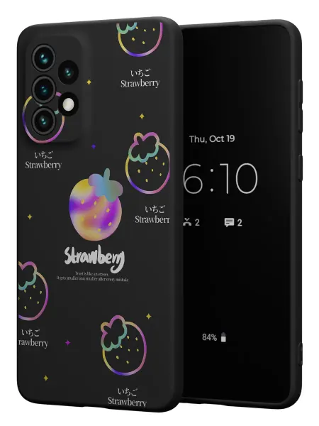 FACTORIA Чехол на Samsung A73 5G с принтом Клубничка