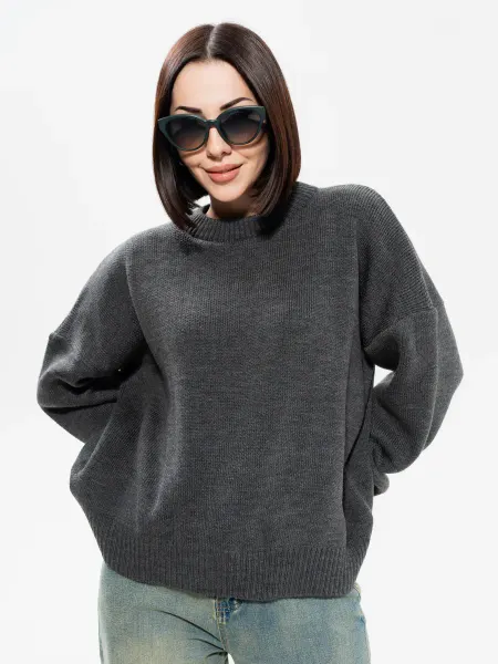 TricotageCollection Свитер базовый укороченный оверсайз