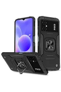 Чехол противоударный armor на Xiaomi Poco M5 и Poco M4 5G / Поко М5 и Поко М4 5G (Черный)