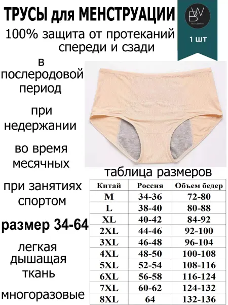 Трусы для месячных Трусы для менструации
