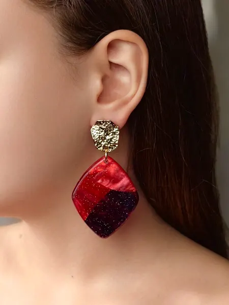 Серьги крупные бижутерия