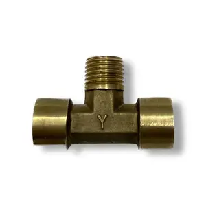 Тройник две внутренние одна наружная резьба FMF 1/4"