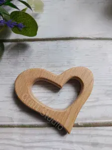 Изделия из бука для рукоделия Сердце , 1шт