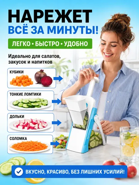 Овощерезка многофункциональная с контейнером