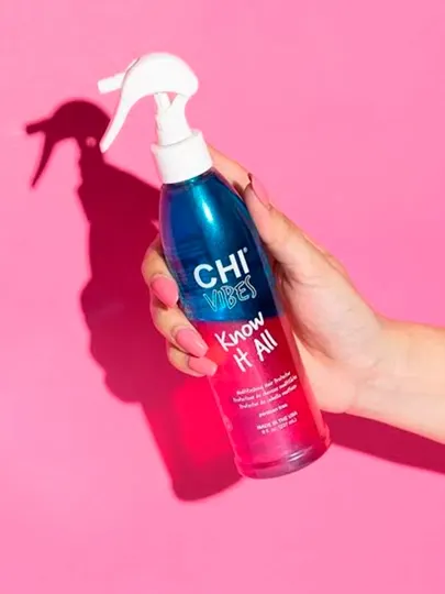 Сухой шампунь и спрей CHI VIBES Wake + Fake + Know It All — линейка для ухода на ходу