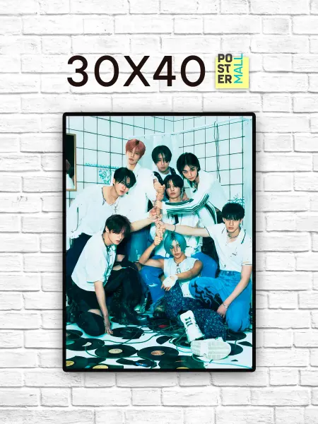 Poster Mall Постер на стену Stray Kids K-pop группа 30х40