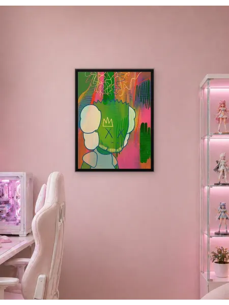 Postersbase Арт-постер KAWS Куклы уникальные абстракции 2 50x70