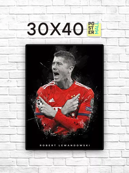 Poster Mall Постер на стену Футбол - Роберт Левандовски 30х40