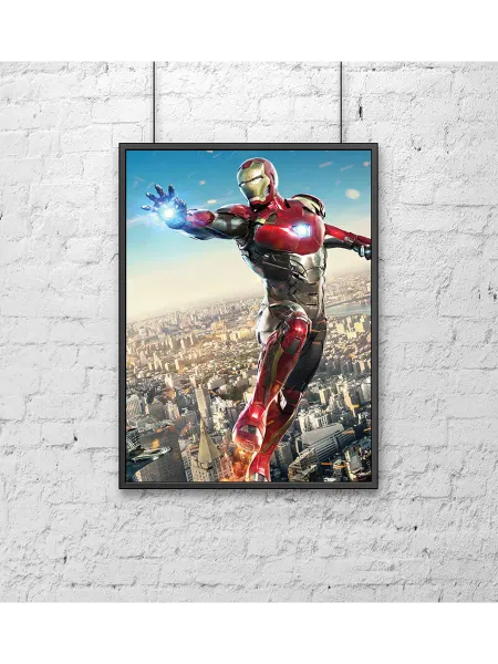 Poster Mall Постер на стену Железный Человек Нью-Йорк Iron Man New 50х70