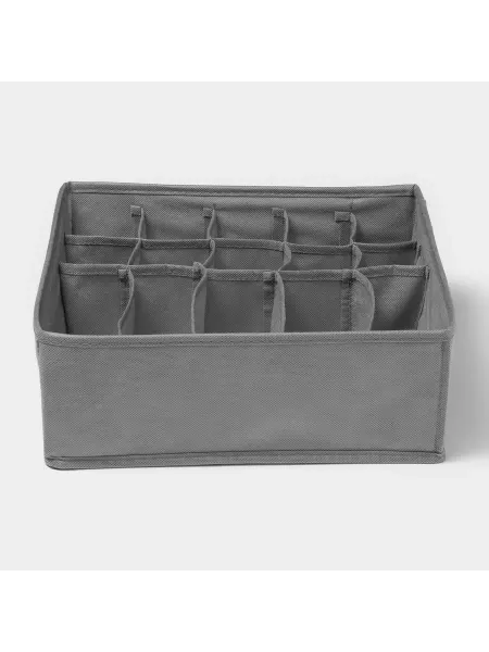 Со скидкой Органайзер для белья 15 ячеек 30x30x11 см для хранения
