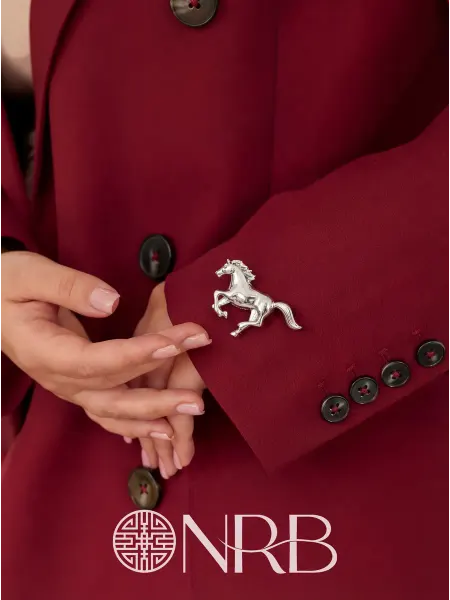 My Vibe Jewerly Брошь лошадка символ 2026 нового года