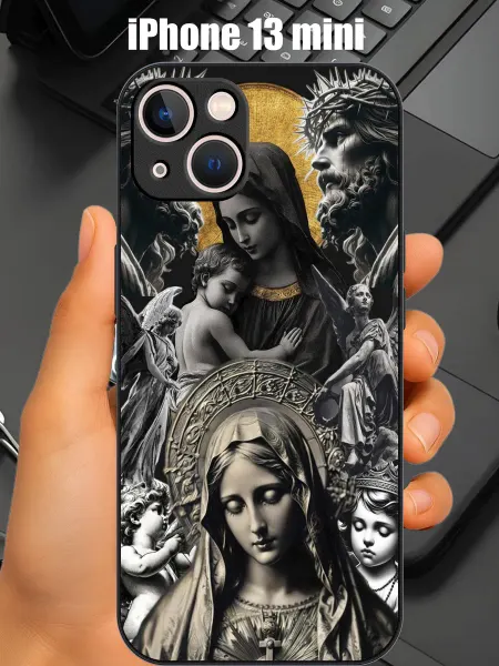CaseONEshop Чехол на iphone 13 mini с принтом дева Мария Иисус