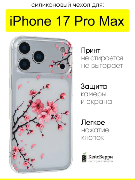 КейсБерри. Чехол для iPhone 17 Pro Max, серия Clear