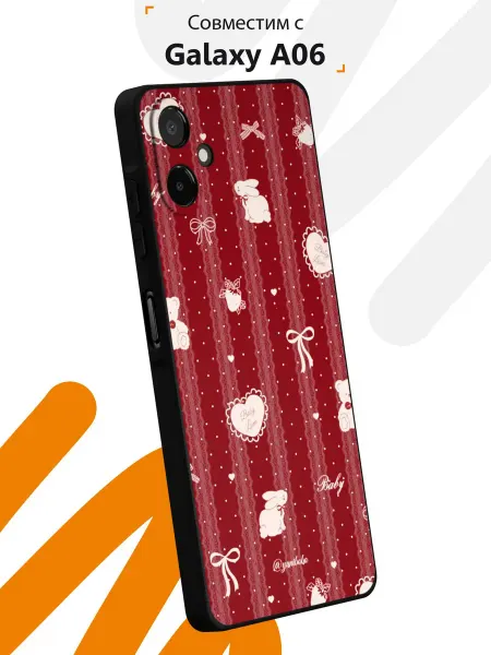 Мобилиус Чехол на Samsung A06 с принтом Love