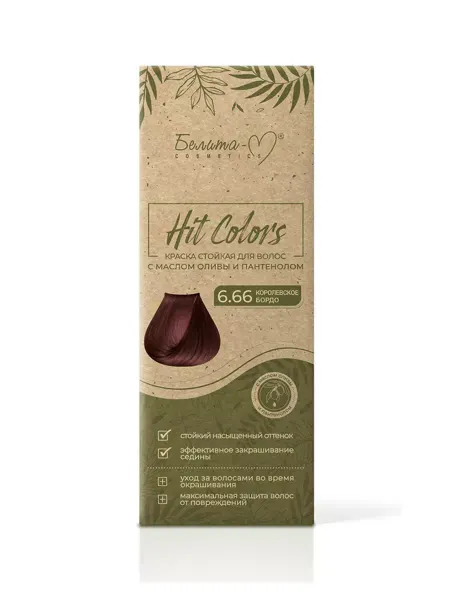 Белита-М Краска для волос стойкая HIT COLORS тон 6.66