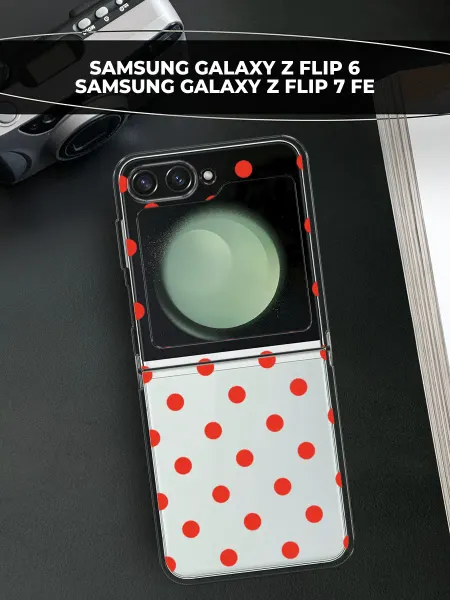 Samsung Чехол на Galaxy Z Flip 6 Z Flip 7 FE горошек