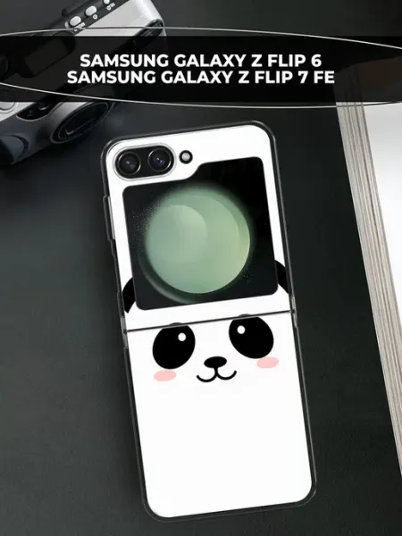 Samsung Чехол на Galaxy Z Flip 6 Z Flip 7 FE панда
