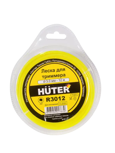 HUTER Леска для триммера R3012 (круг)