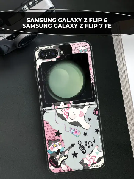 Samsung Чехол на Galaxy Z Flip 6 Z Flip 7 FE y2k