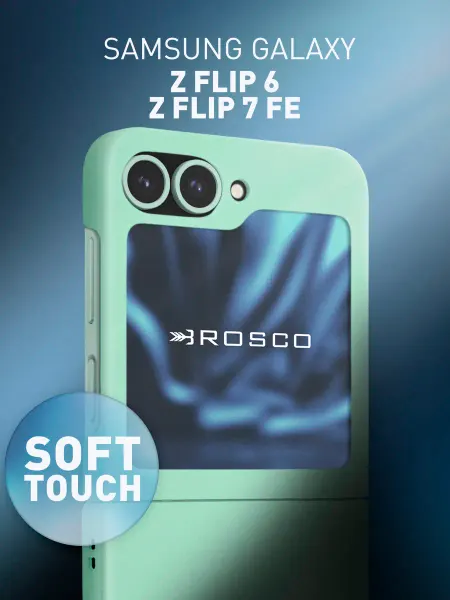 Rosco Чехол на Samsung Z Flip 7 FE, Z Flip 6 пластиковый зеленый