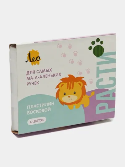 Пластилин восковой Лео Расти LMCW-0106, 72 г, 6 цв