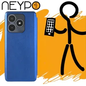 Чехол NEYPO для Realme C53/C51 (RMX3760/ RMX3830) (6.74") синий, крышка с магнитом , визитница