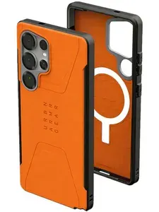 Чехол для UAG Samsung Galaxy S25 Ultra 6,8 дюймов, Civilian, совместимый с зарядкой MagSafe, модный противоударный и нескользящий, защитный чехол военного класса