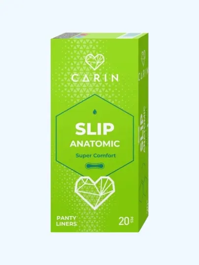 Carin SLIP ANATOMIC максимально комфортные прокладки, 6 капель, 20 штук