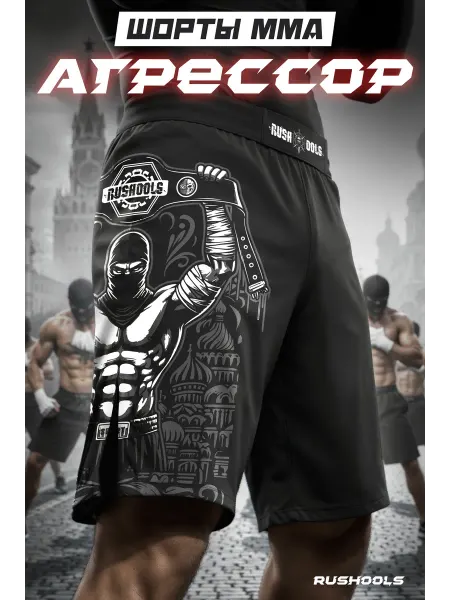 RUSSIAN HOOLIGANS Шорты спортивные Агрессор