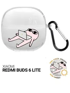 Чехол на Xiaomi Redmi Buds 6 Lite с принтом "Freelance" прозрачный