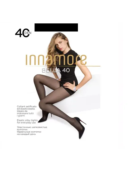 INNAMORE Колготки женские Bella 40 с шортами цвет nero размер 5