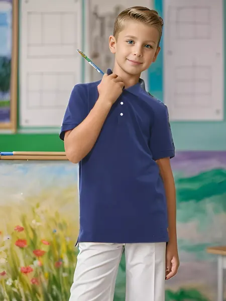 Sova.Red.Kids Футболка поло с коротким рукавом для школы