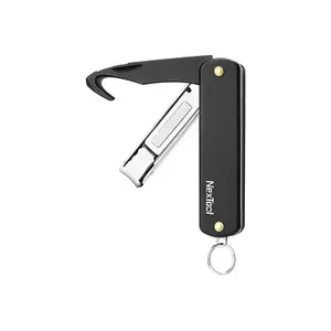 Мультитул-книпсер Xiaomi NexTool Multi Functional Nail Clipper (NE20010) 6 функций (Черный) / швейцарский походный нож / универсальный инструмент