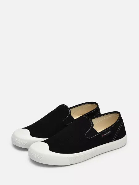 TOMMY JEANS Кеды однотонные хлопковые